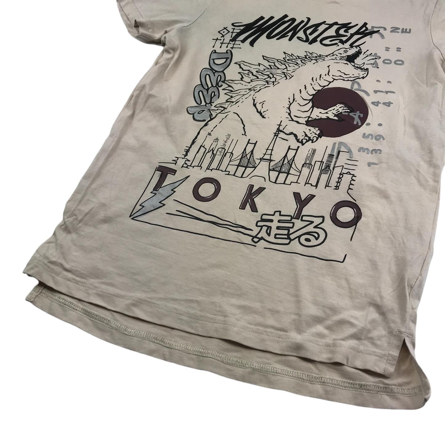 Tu Beige Godzilla Tokyo T-shirt Age 11