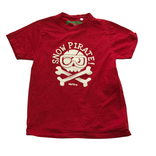 Avomarks Red Skull and Bones T-shirt Age 11