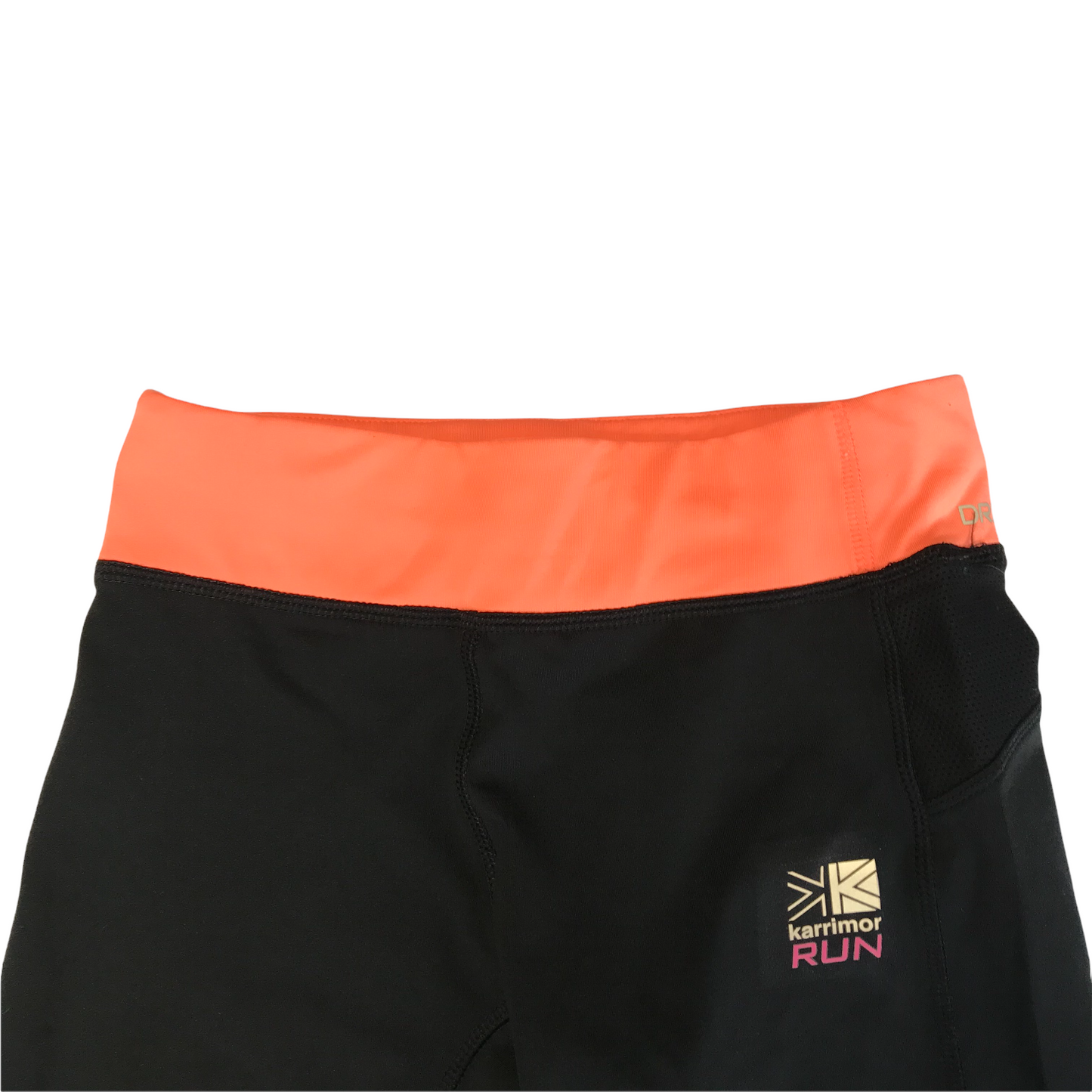 Karrimor Run Black Cropped Sport Leggings Shorts Age 11