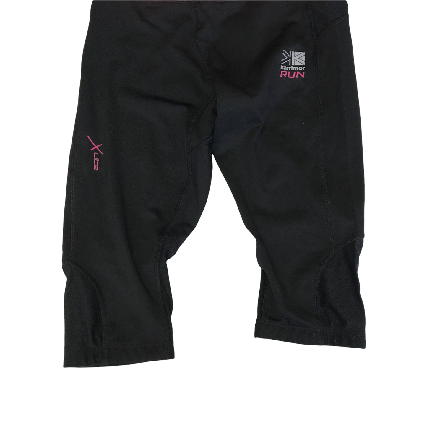 Karrimor Run Black Cropped Sport Leggings Shorts Age 11