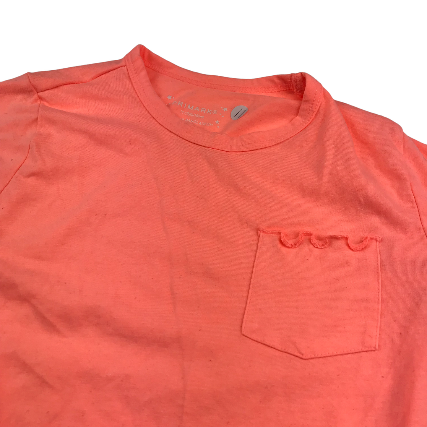 Primark Orange Plain T-shirt Age 11