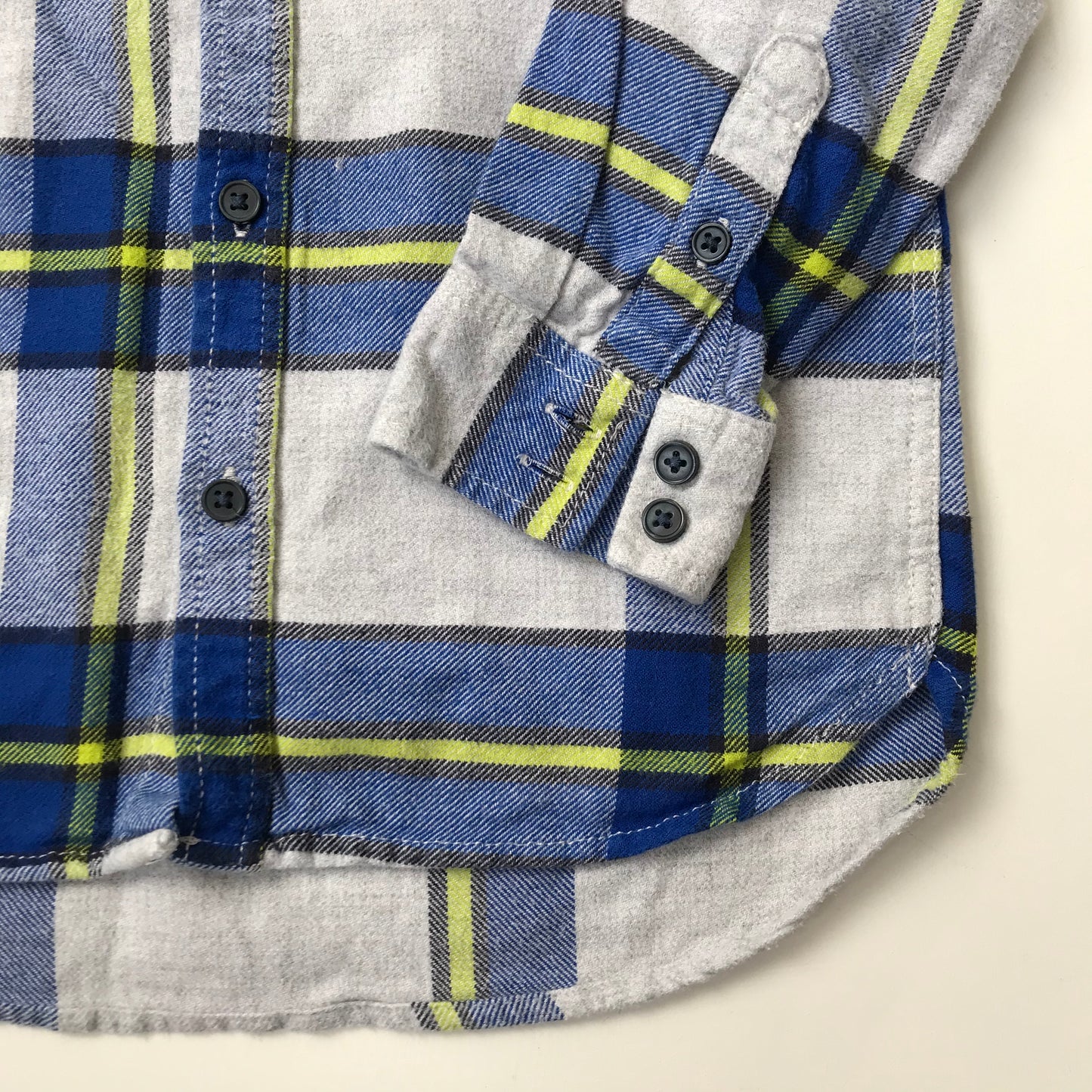 Shirt - Blue & Yellow Check - Age 5