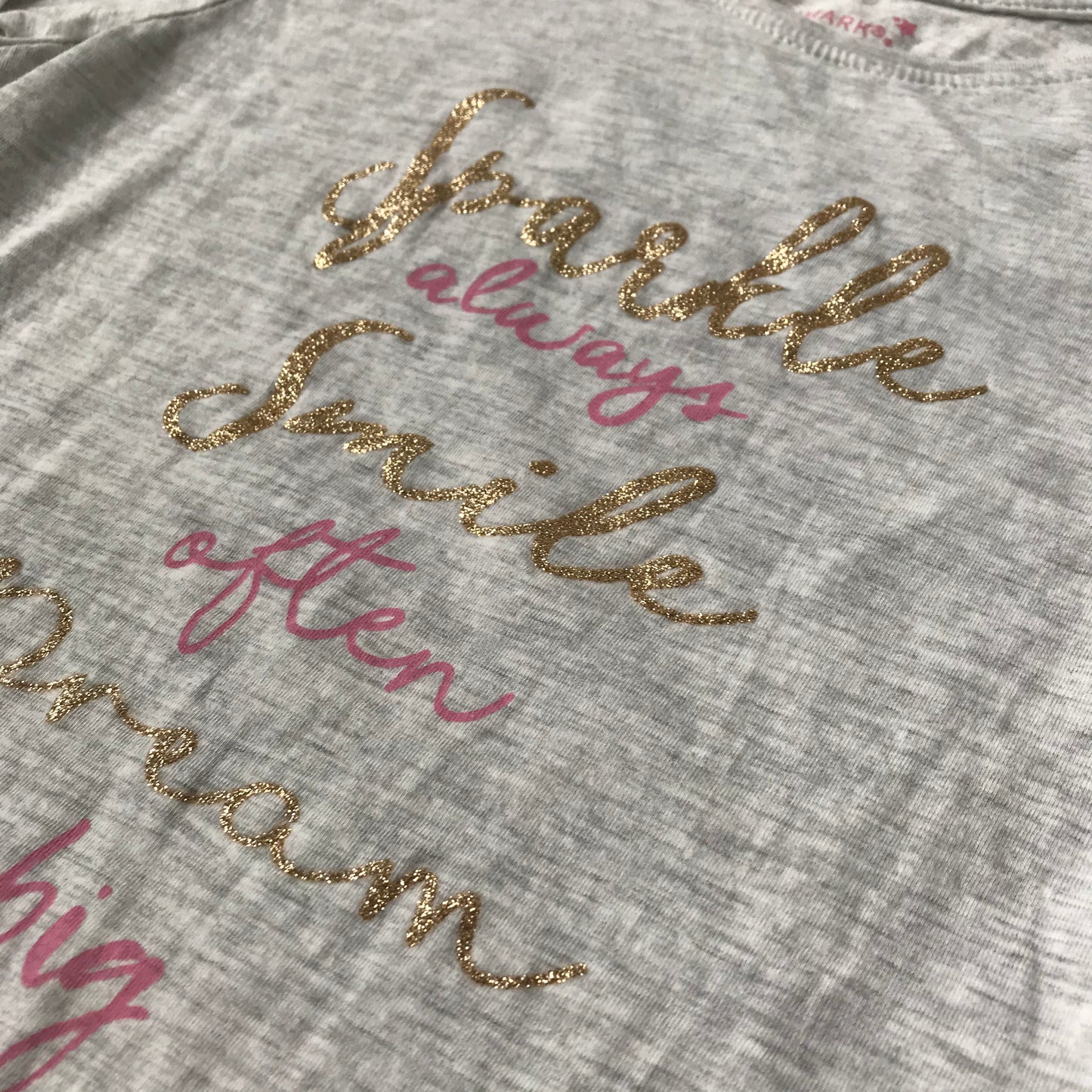 T-shirt - 'Sparkle Smile Dream' - Age 11