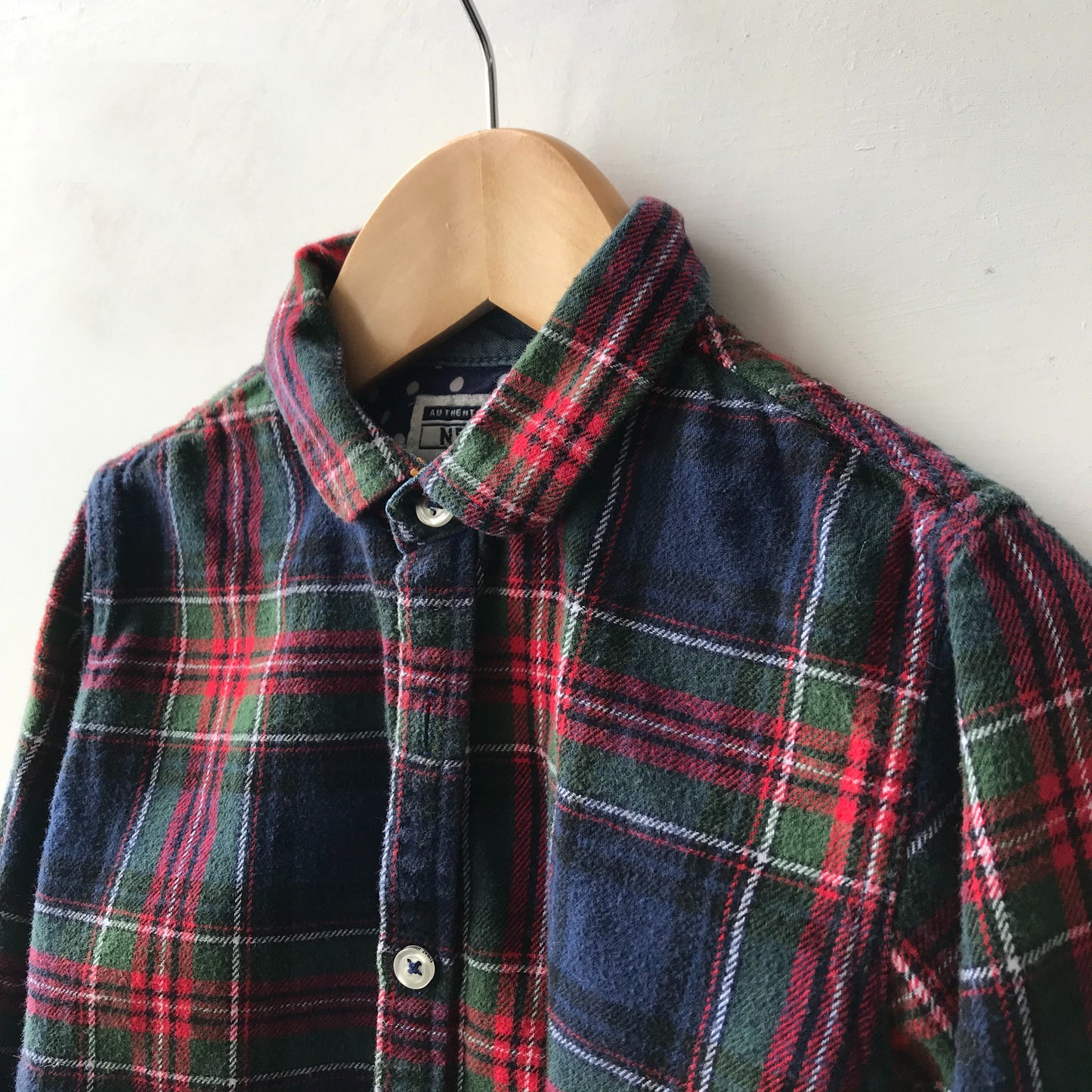 Shirt - Red Check - Age 4
