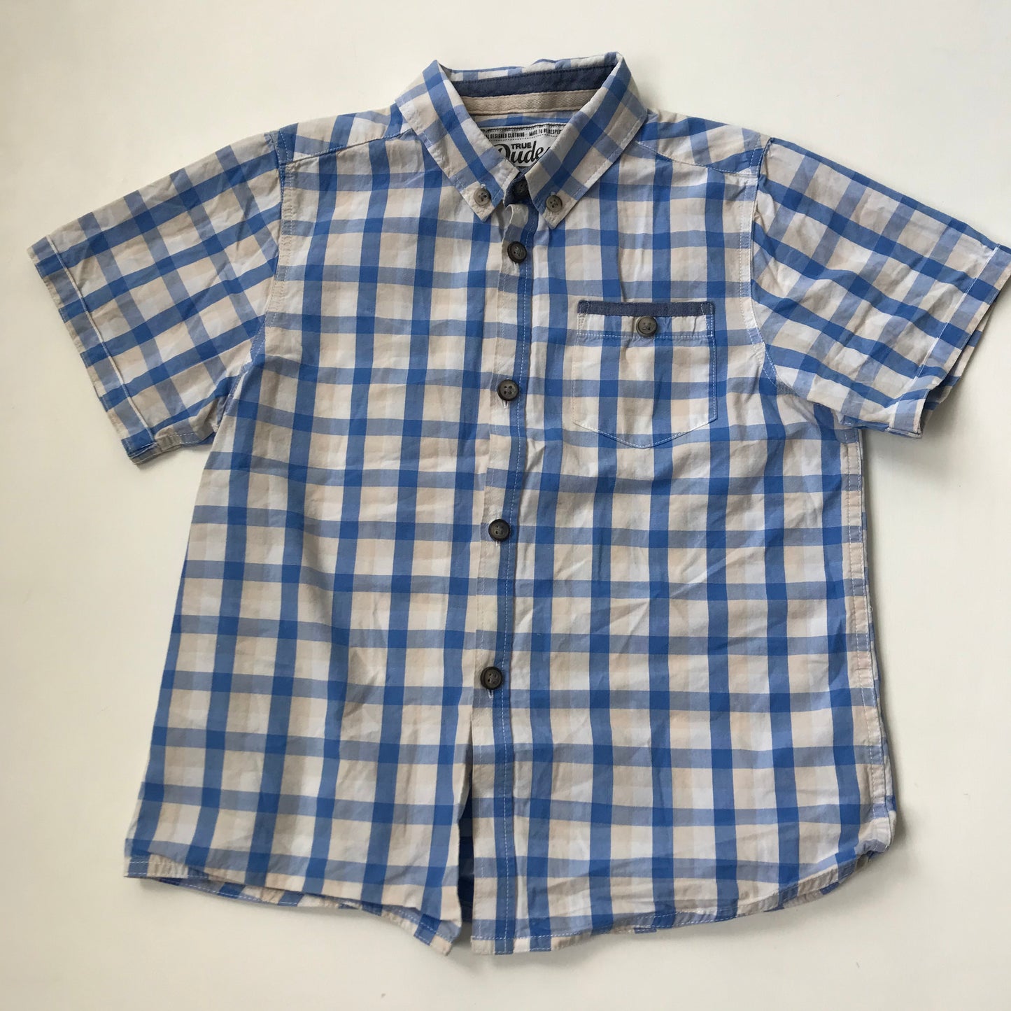 Shirt - Blue Check - Age 4