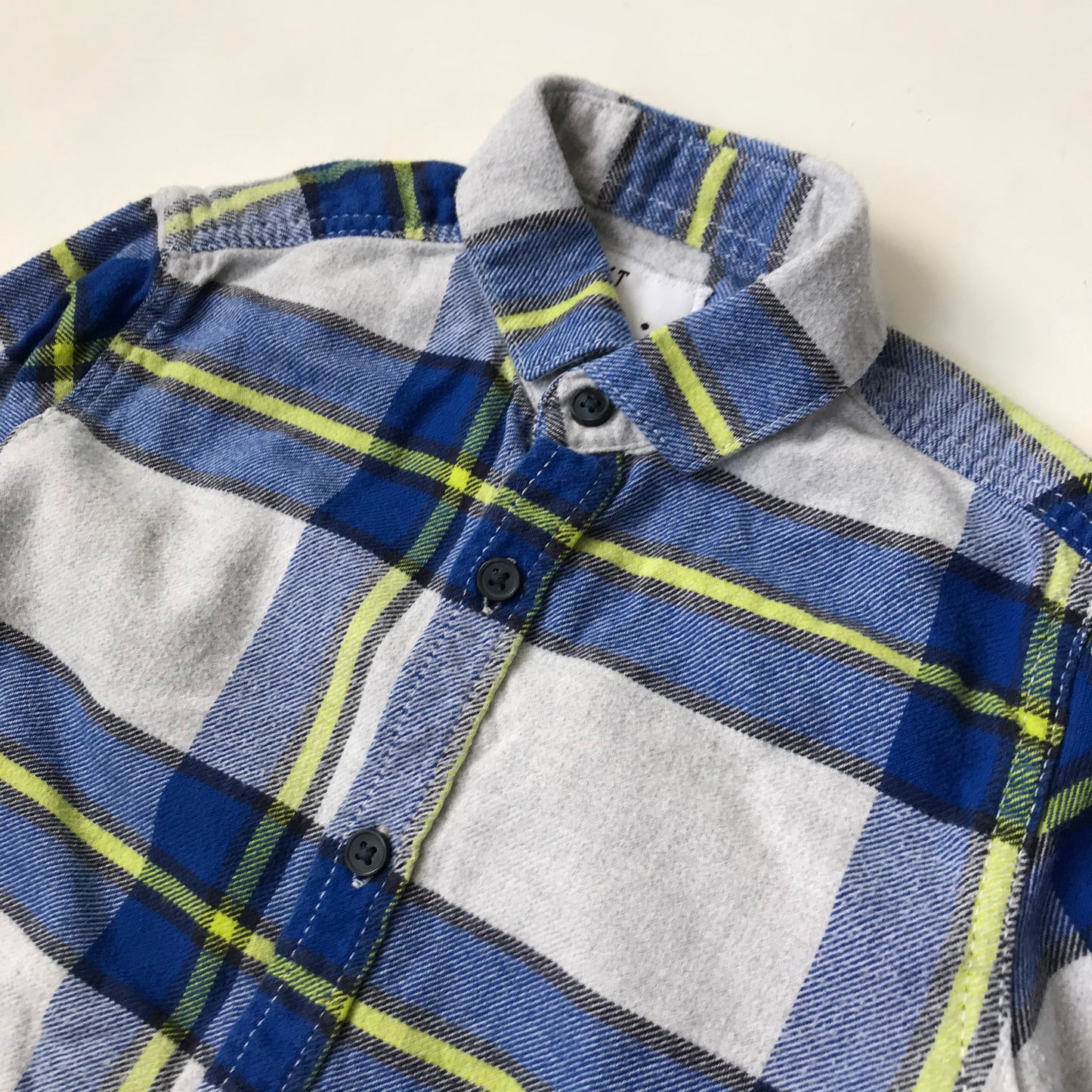 Shirt - Blue & Yellow Check - Age 5