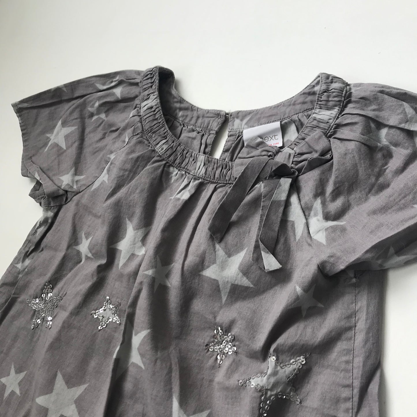 Next Grey Sequin Star Blouse Age 6