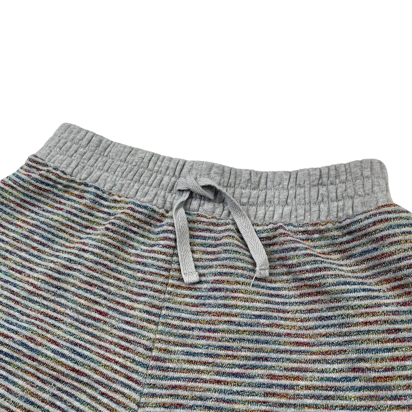 Gap Grey Sparkly Colourful Stripy Jersey Shorts Age 12