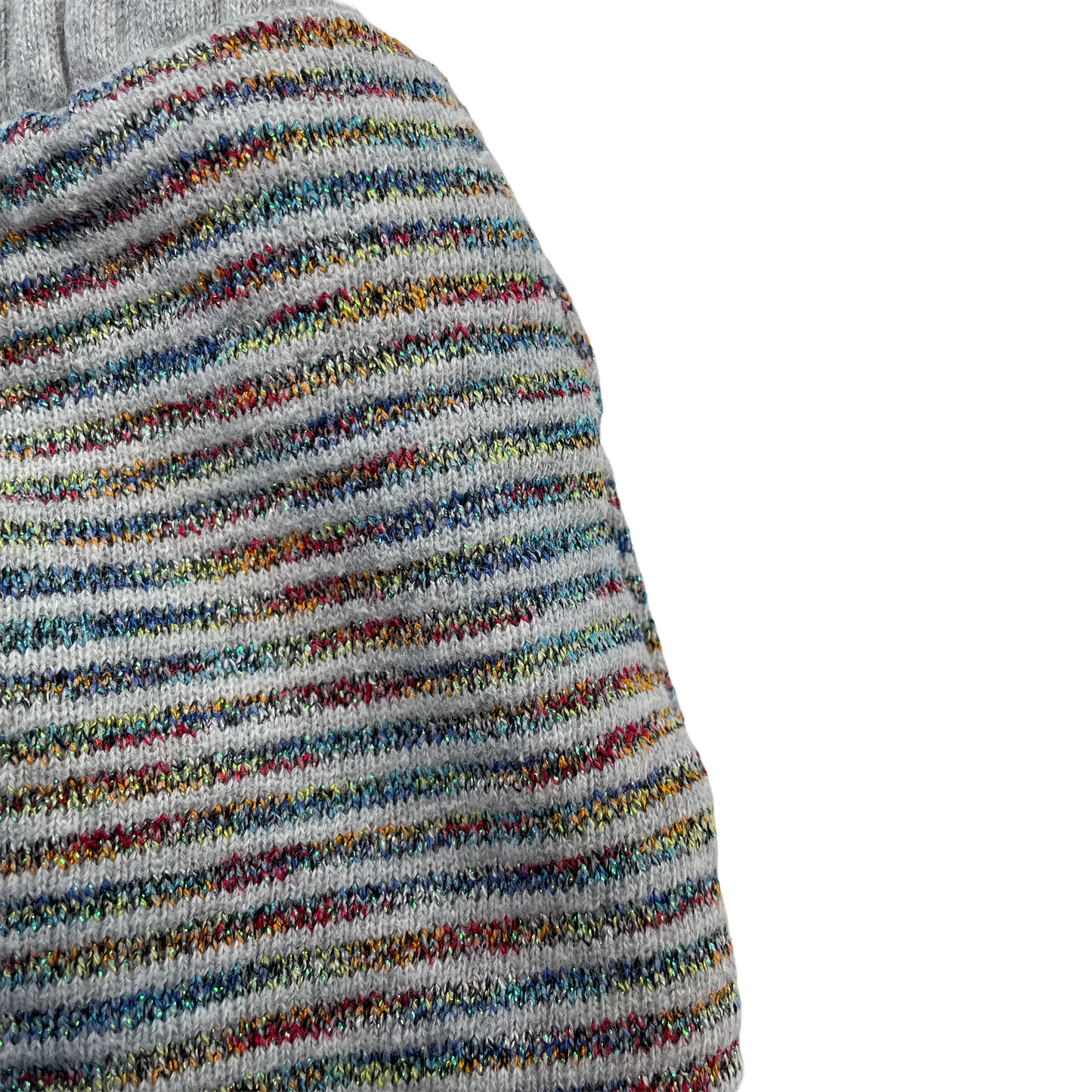 Gap Grey Sparkly Colourful Stripy Jersey Shorts Age 12