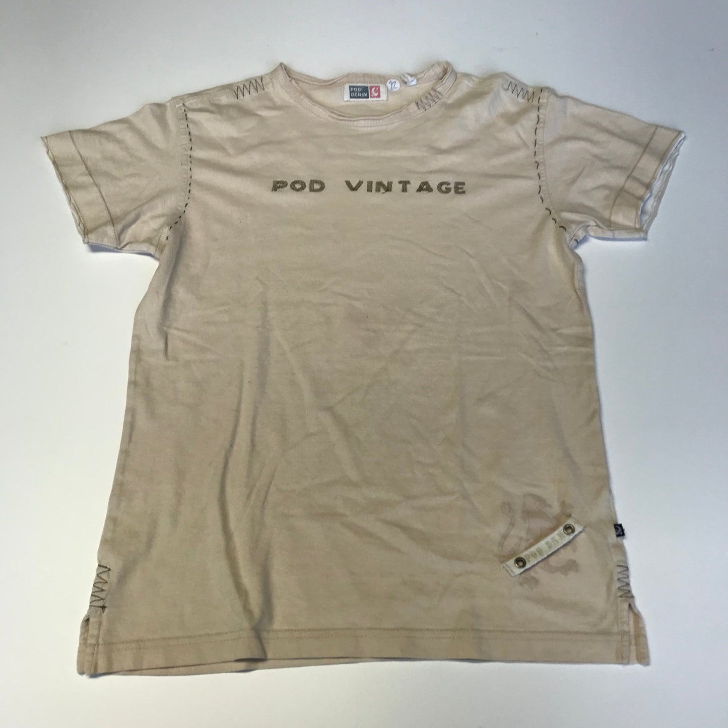 Pod Denim Light Beige T-shirt Age 12