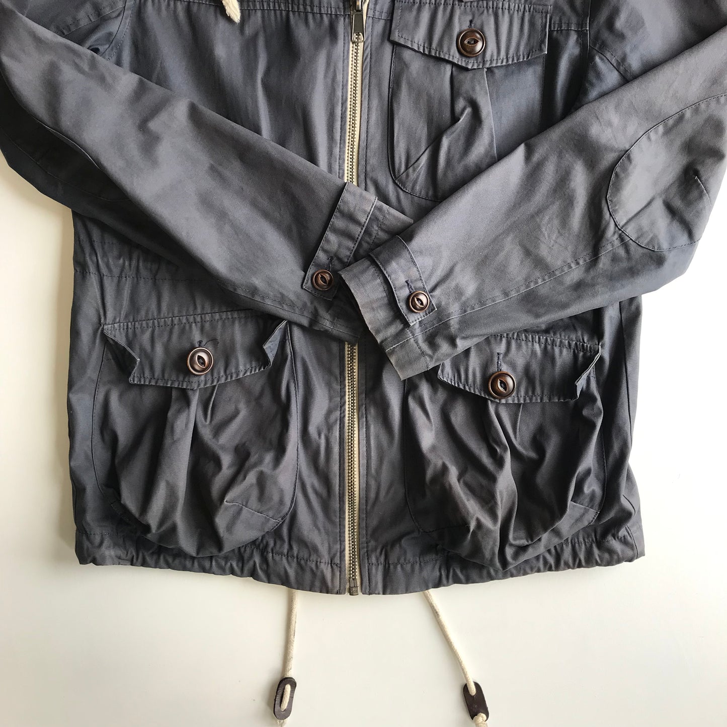 River Island Blueish Grey Light Parka Jacket Adults M