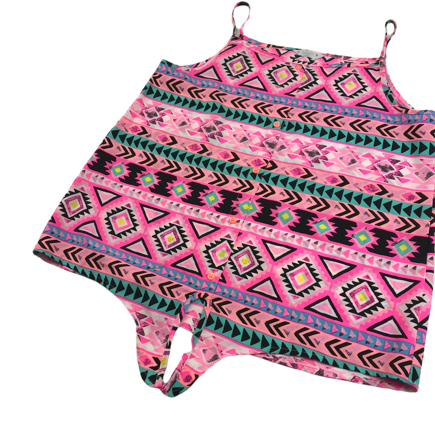 Candy Couture Pink Pattern Loose Top Age 16