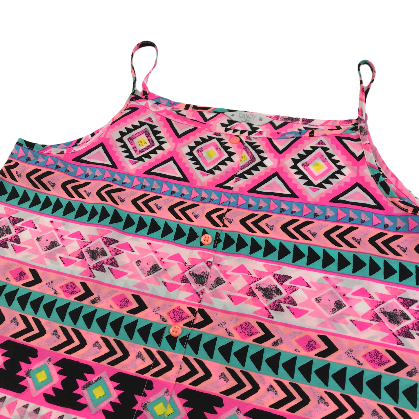 Candy Couture Pink Pattern Loose Top Age 16