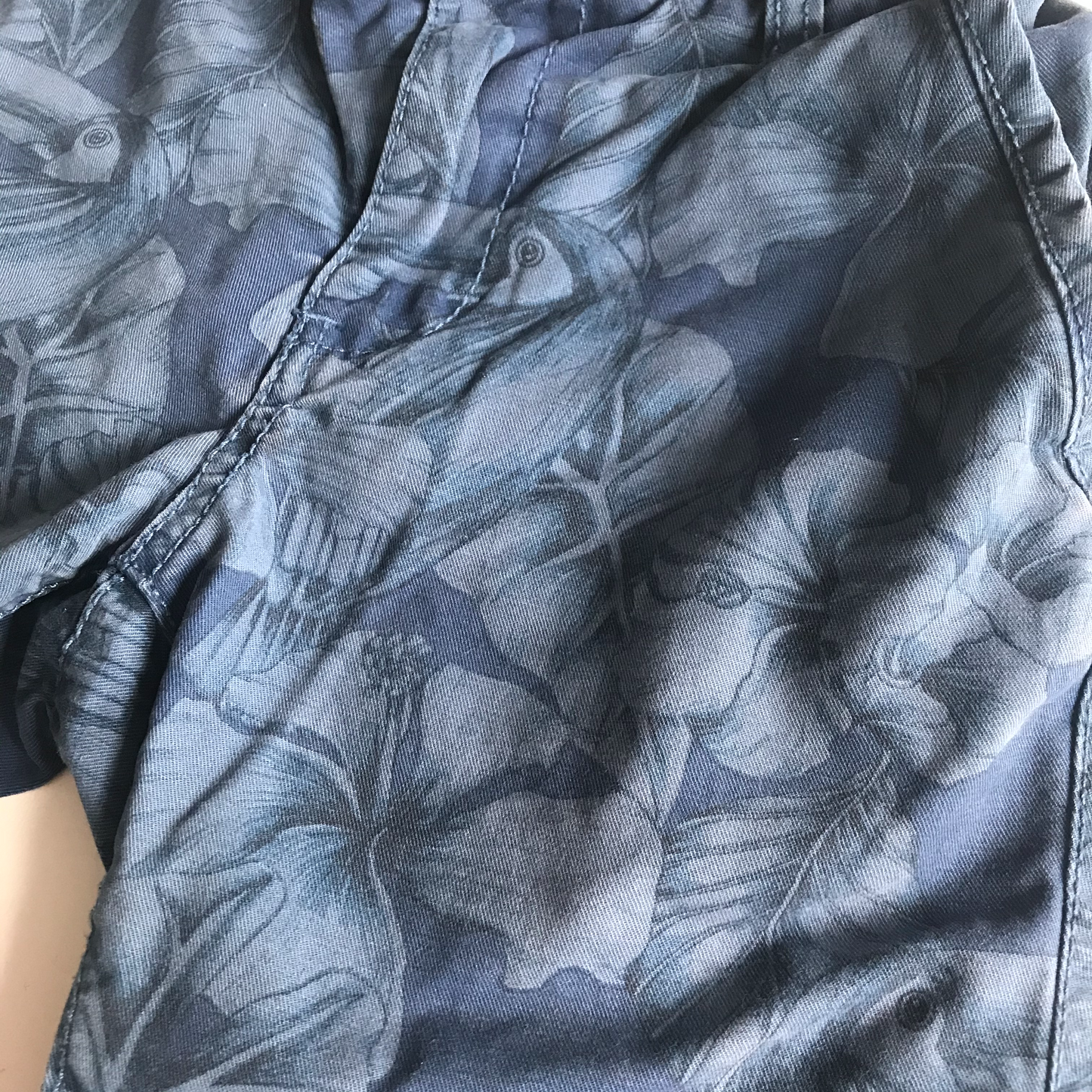 Shorts - Blue Floral - Age 5