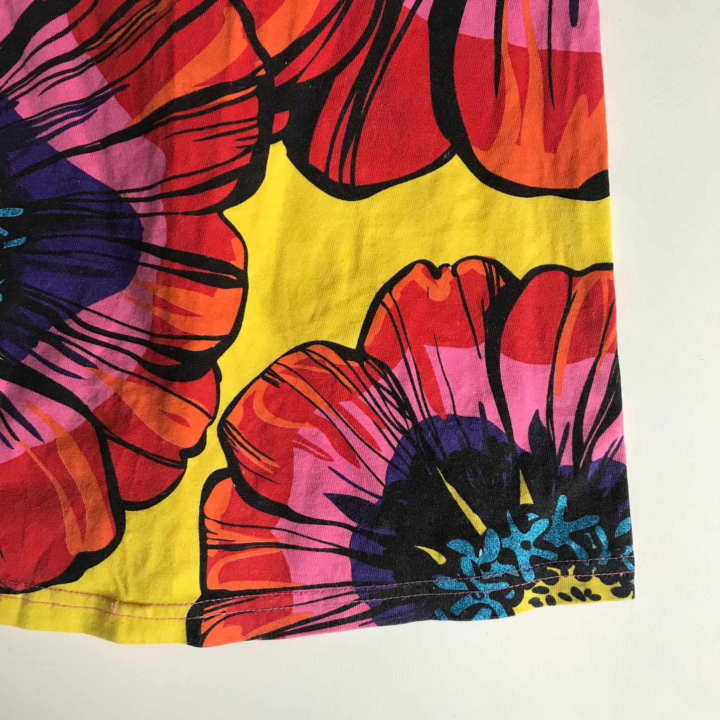 Woolworths Pink and Yellow Flower Cotton Dress Age 5