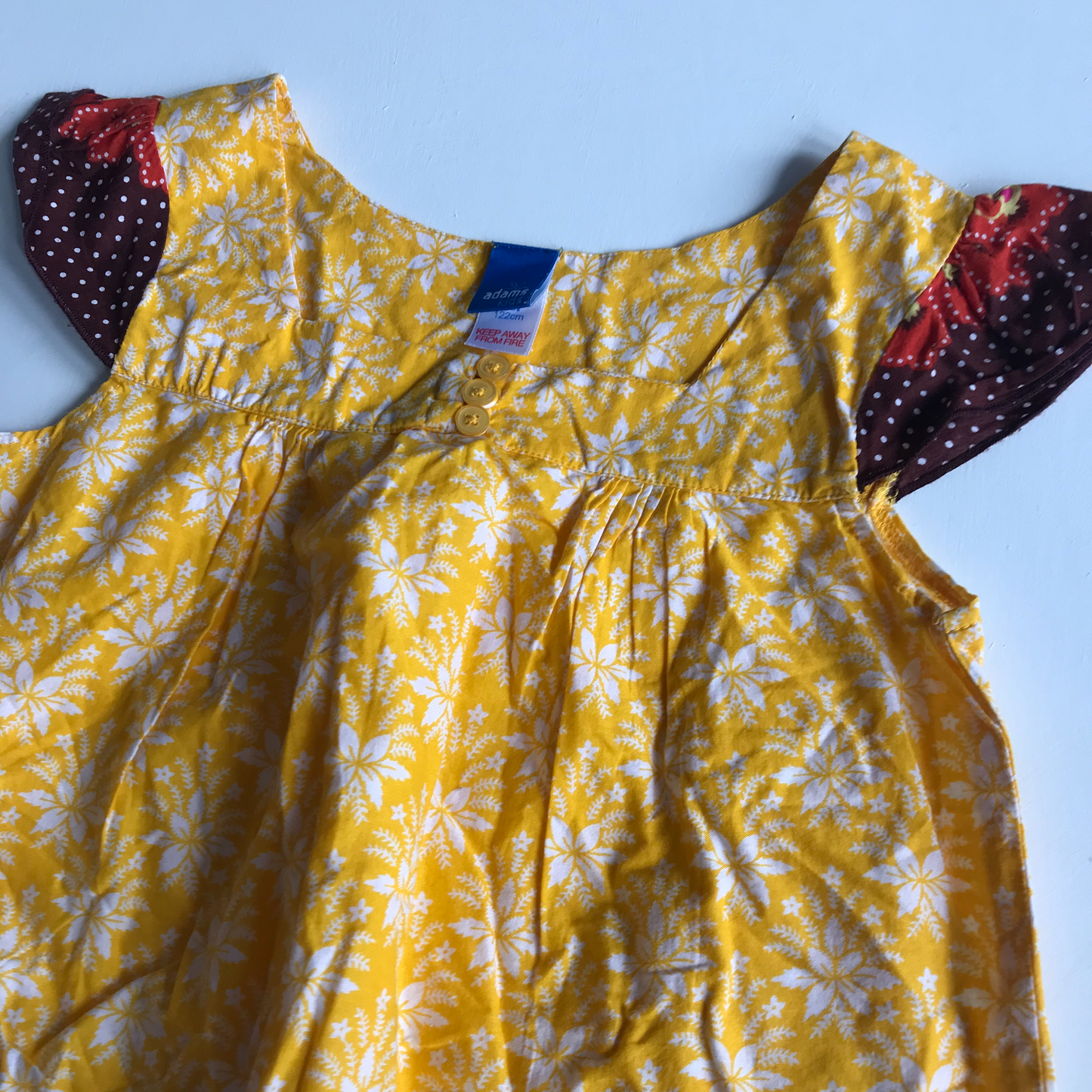 Dress - Adams Kids, Yellow & Orange - Age 7