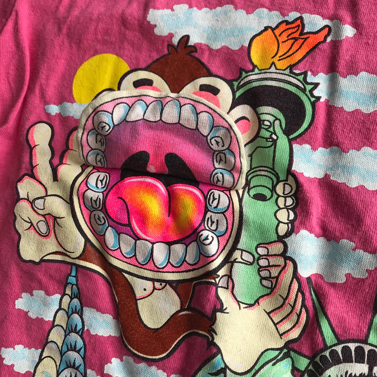 T- shirt - Pink Monkey - Age 4