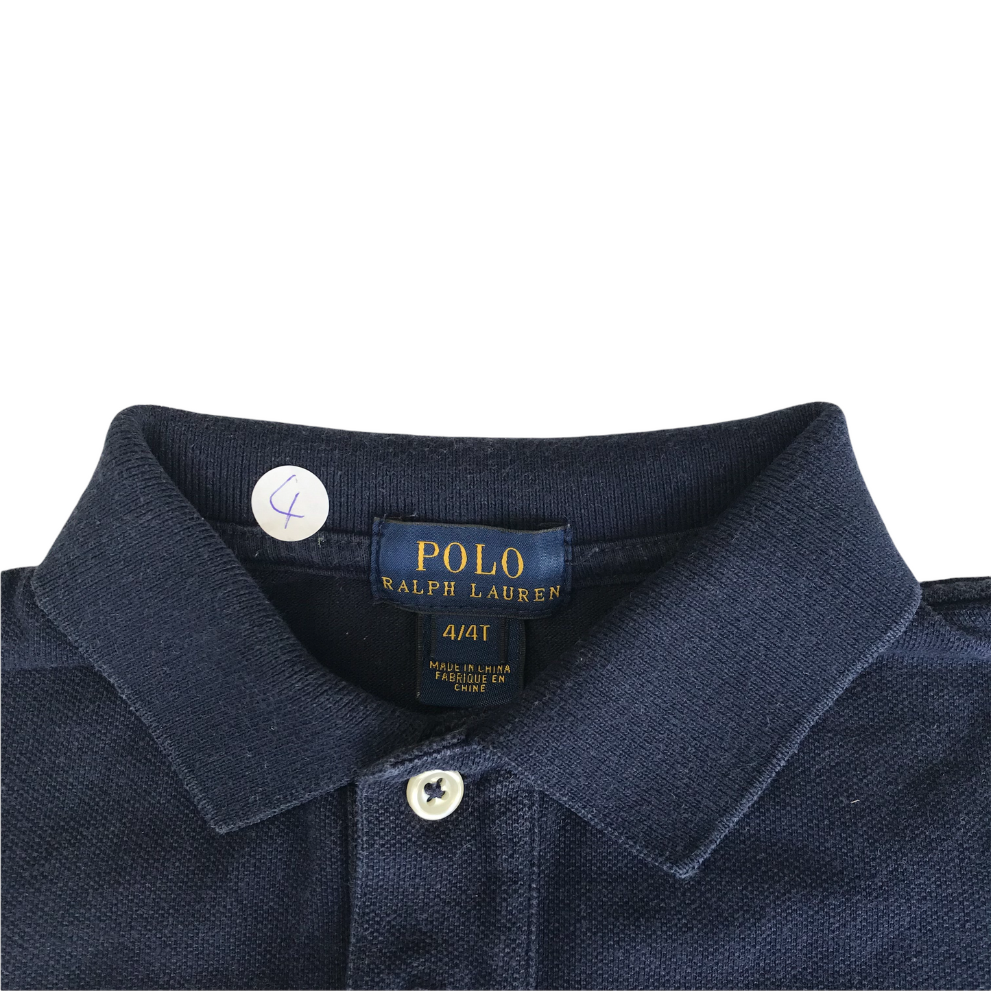 Ralph Lauren Navy Blue Polo Shirt Age 4