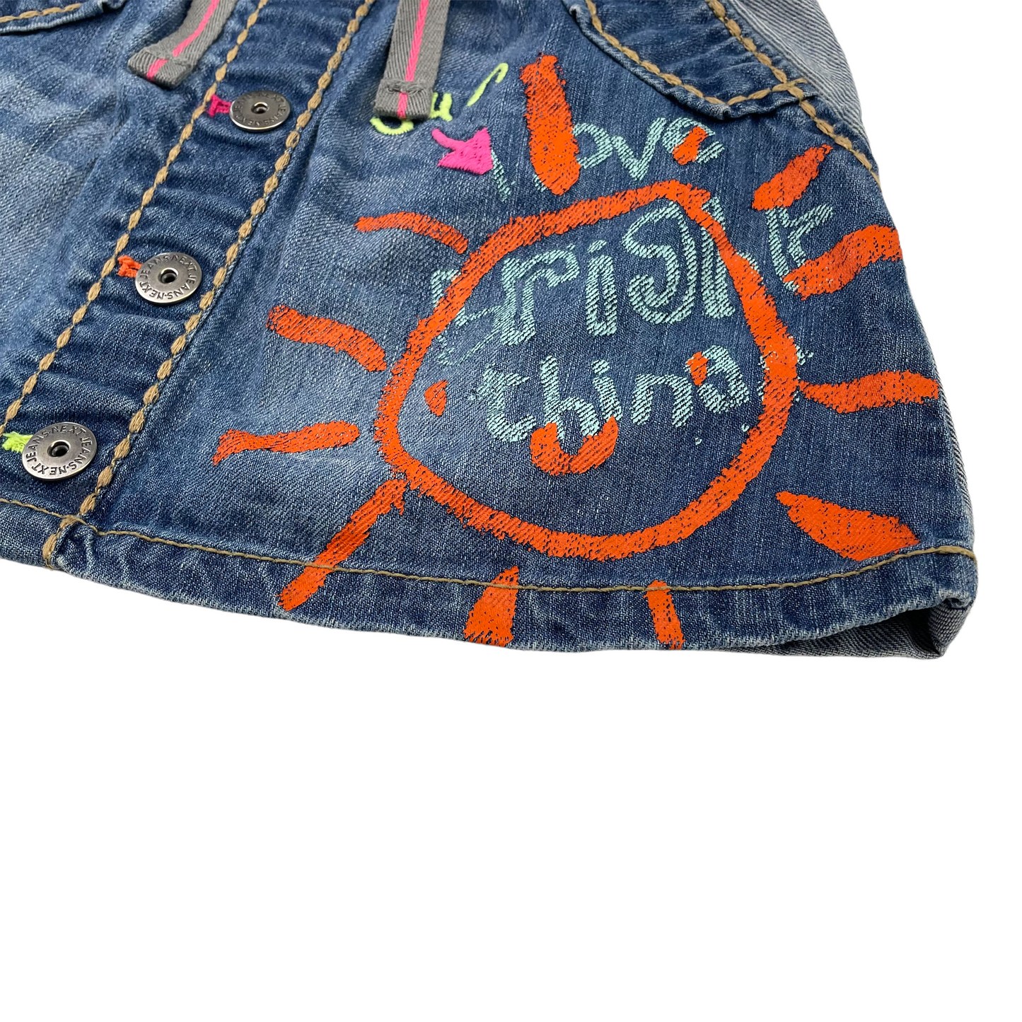 Next Denim Print Skirt Age 4