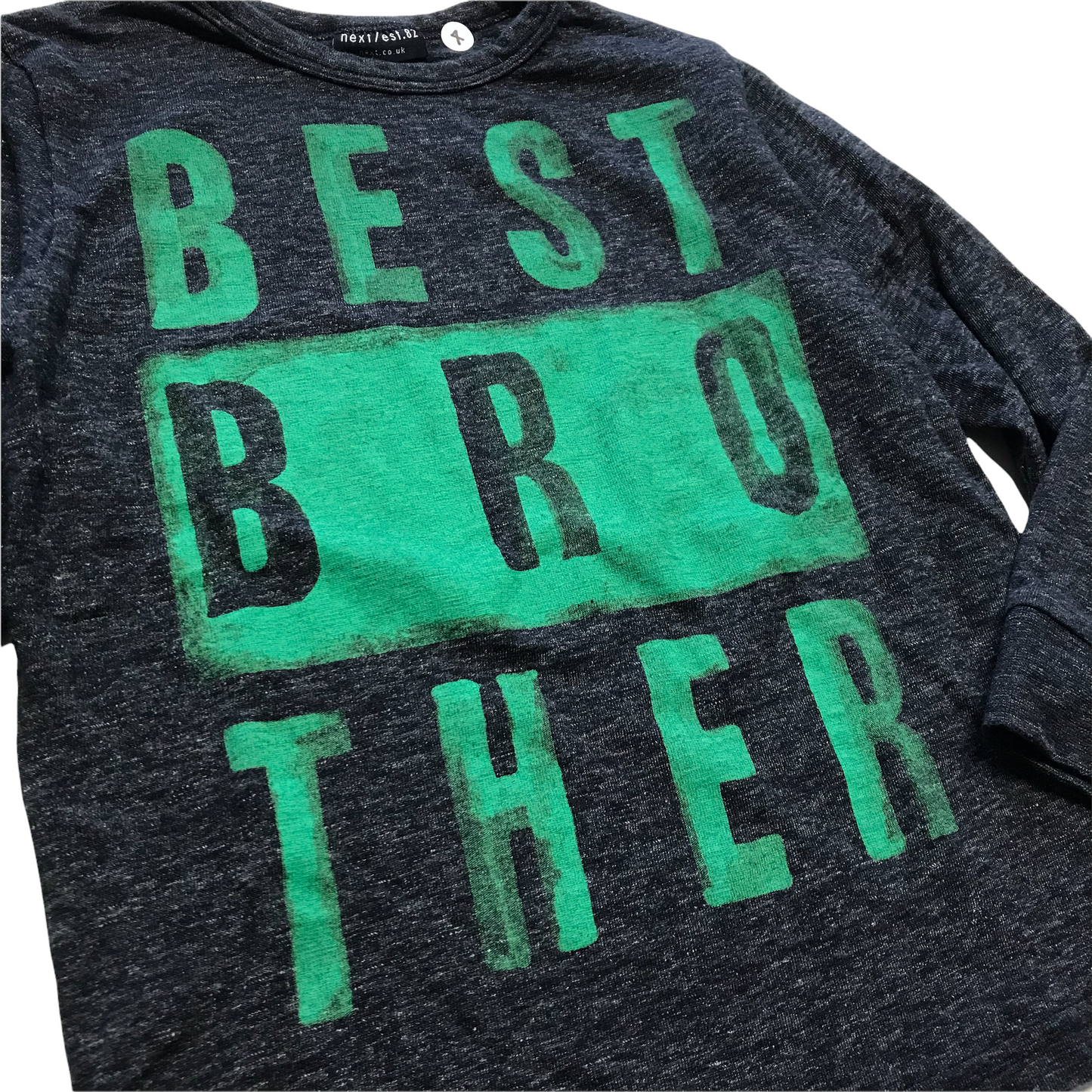 Next Navy Best Brother T-shirt Age 4