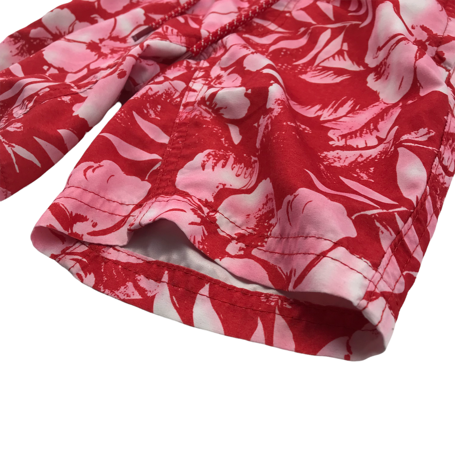 M&S Red Floral Swim Trunks Age 4