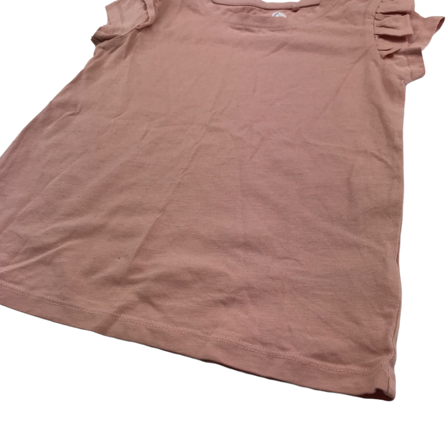 Next Vintage Pink Frilled Shoulder T-shirt Age 4