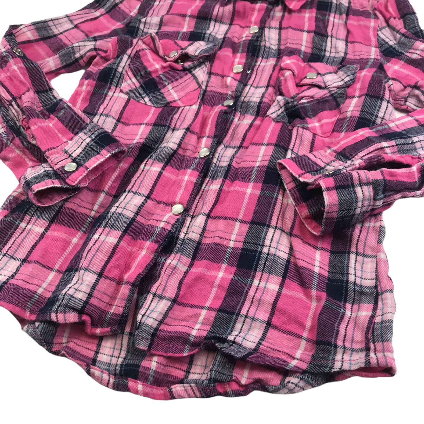 YD Pink Checked Shirt Age 4