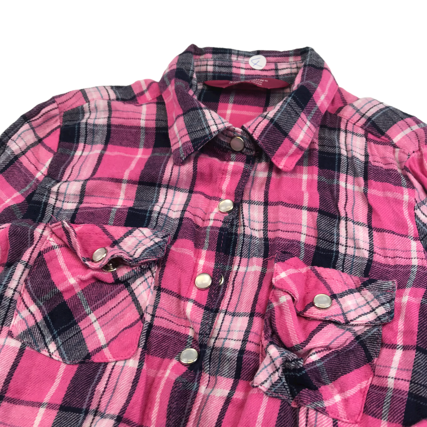 YD Pink Checked Shirt Age 4