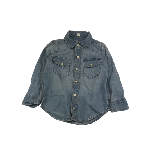 Gap Light Blue Denim Shirt Age 4