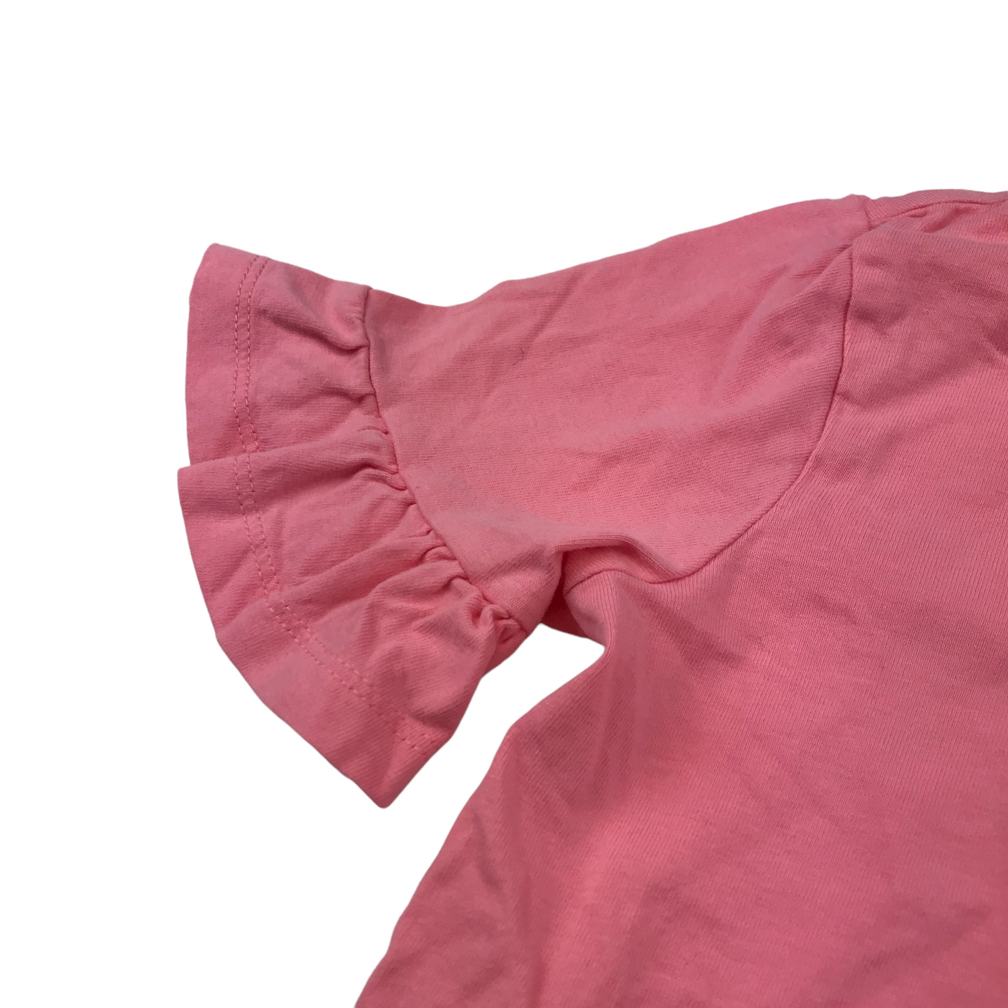George Pink Frilled Sleeves T-shirt Age 4