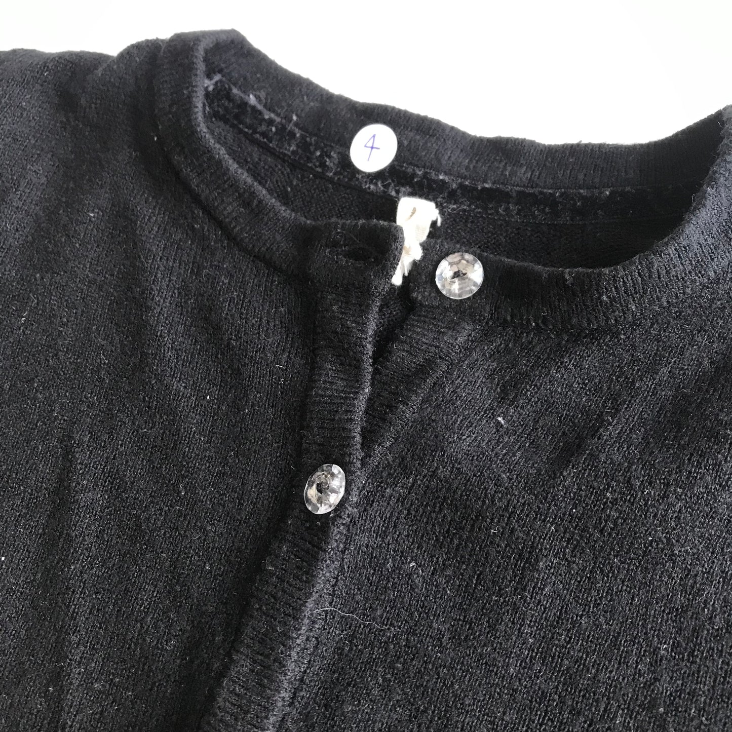 Black Cardigan Age 4