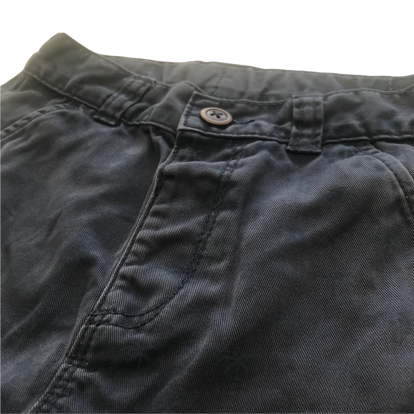 George Navy Blue Chino Style Shorts with Palm Trees Age 4
