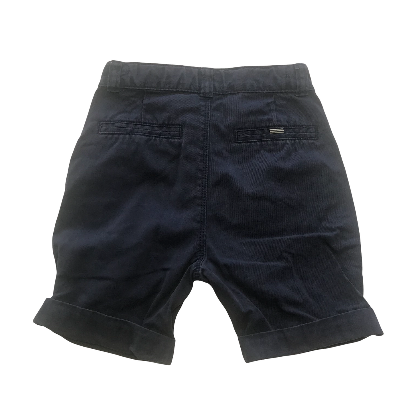 George Navy Blue Chino Style Shorts with Palm Trees Age 4