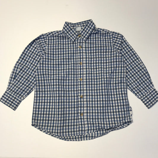 Adams Blue Chequered Shirt Age 4