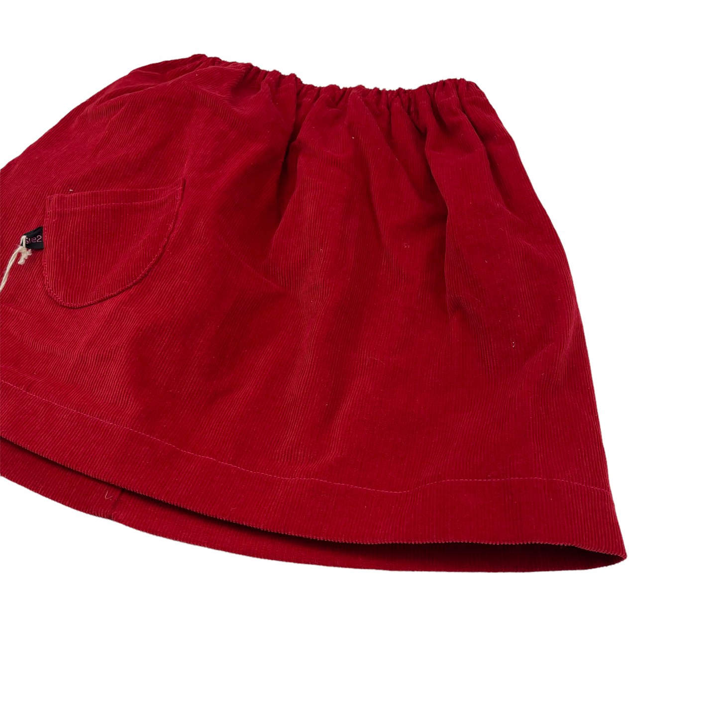 Sue2 Red Corduroy Skirt Age 5