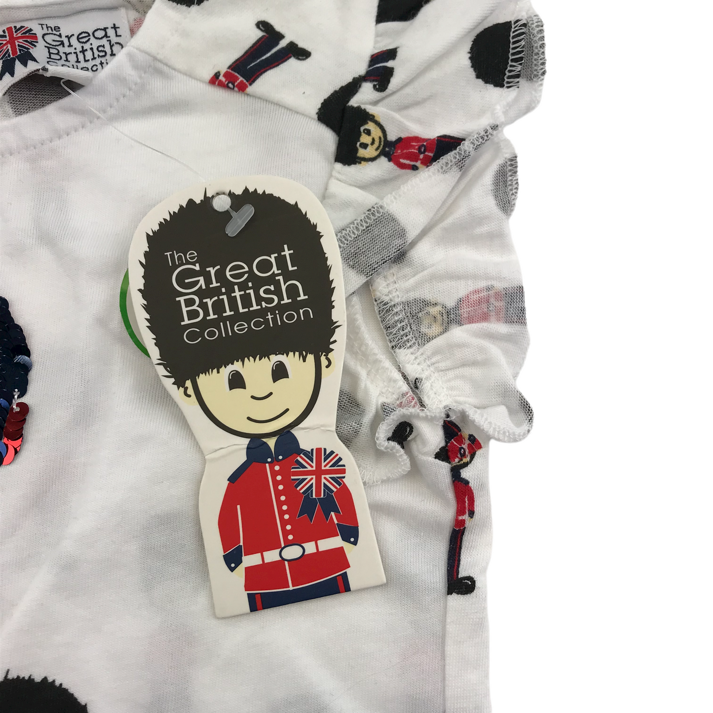 The Great British Collection Flip Sequin Love Heart T-shirt Age 5