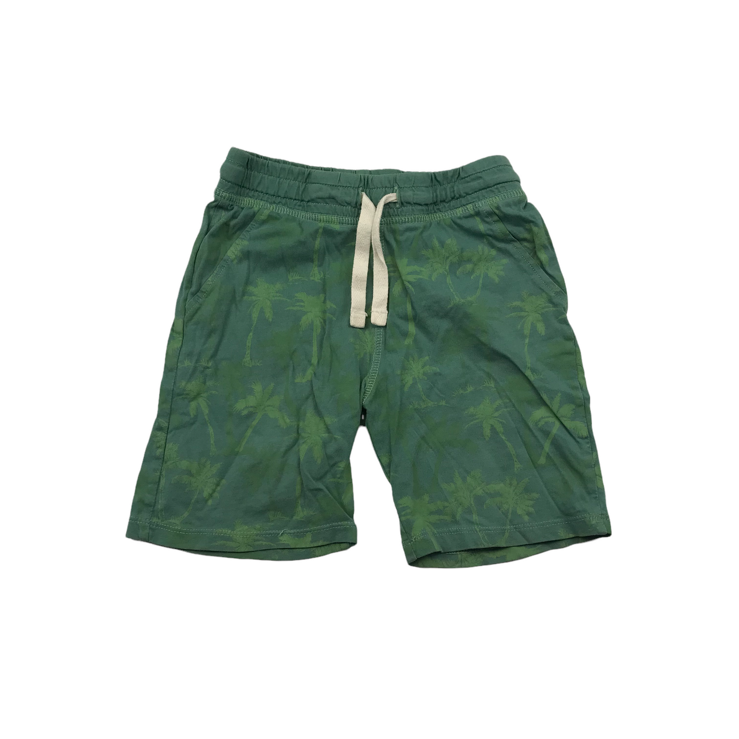 H&M Green Palm Tree Light Jersey Shorts Age 5