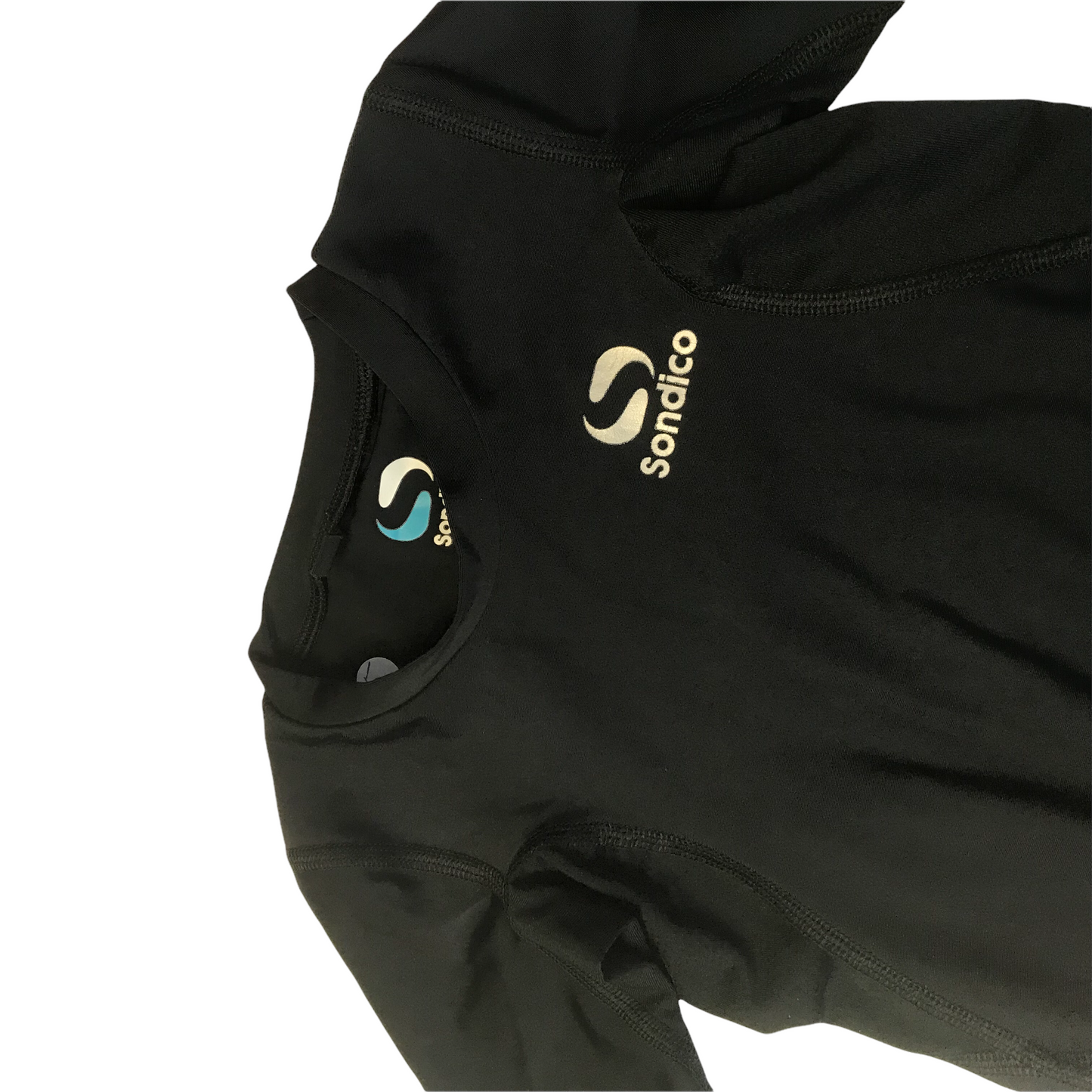 Sondico Black Base Layer Short Sleeve Top Age 5