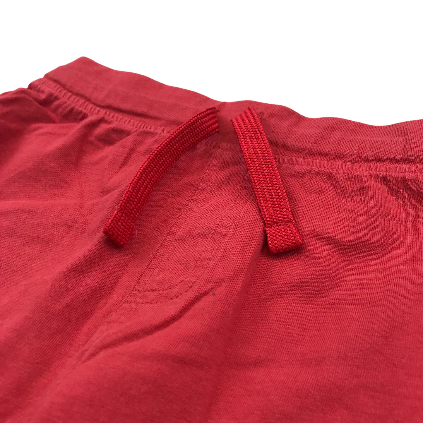 Nutmeg Red Plain Jersey Shorts Age 5