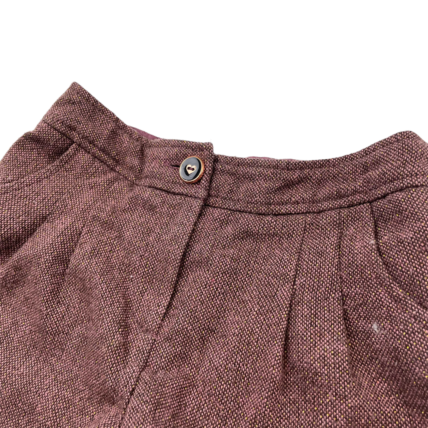 Nutmeg Redish Brown Tweed-style Shorts Age 5