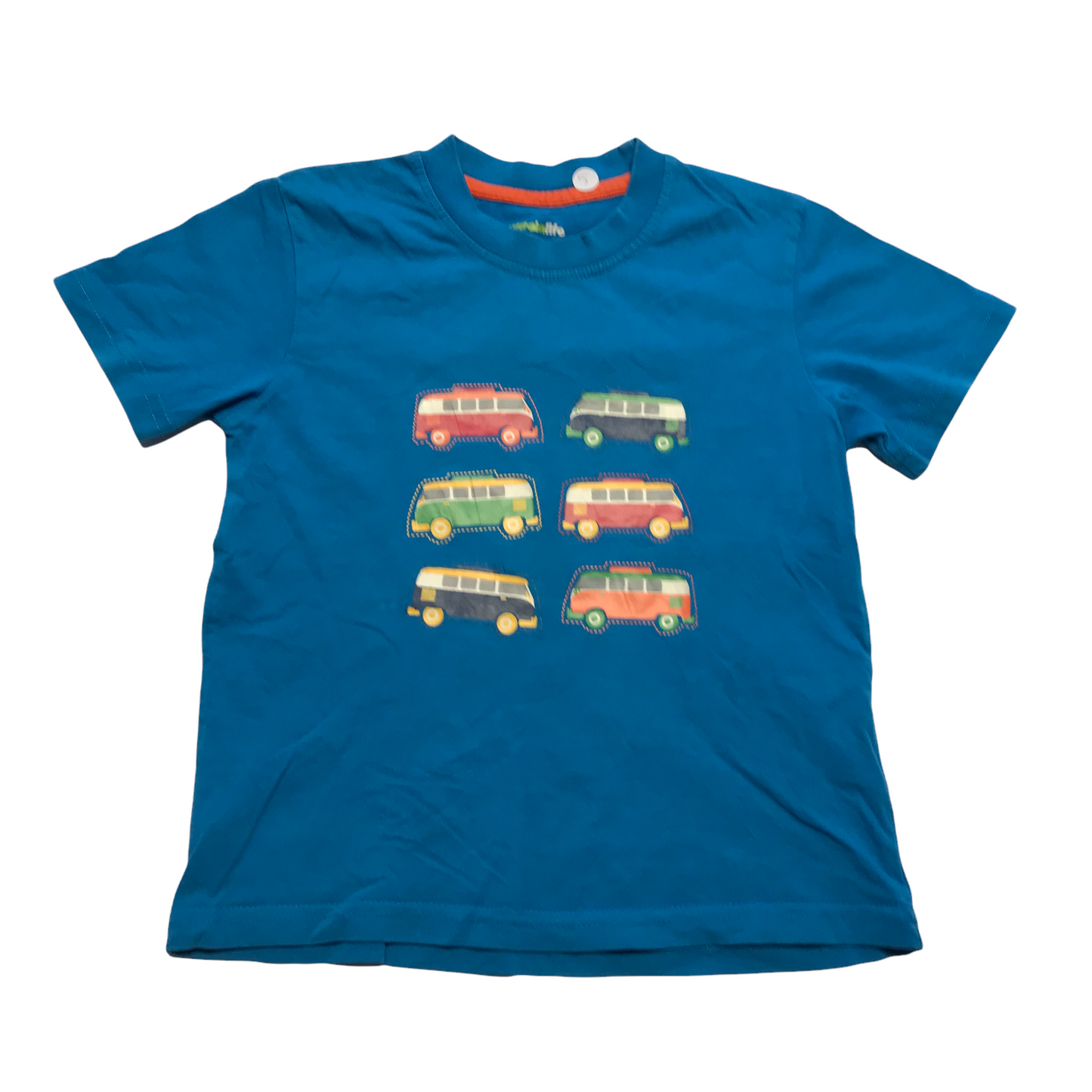 Mountain life Blue Bus T-shirt Age 5