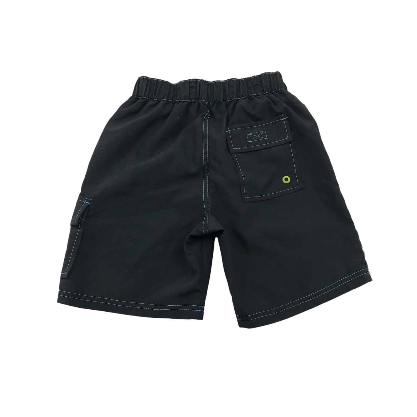 Bluezoo Black Graffiti Print Swim Trunks Age 5