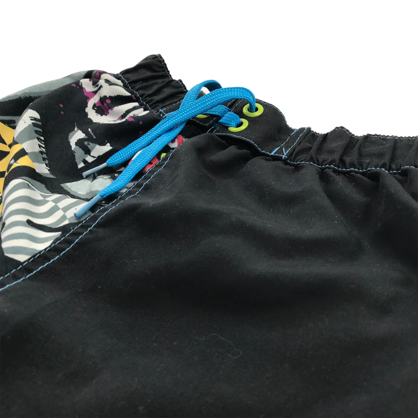 Bluezoo Black Graffiti Print Swim Trunks Age 5