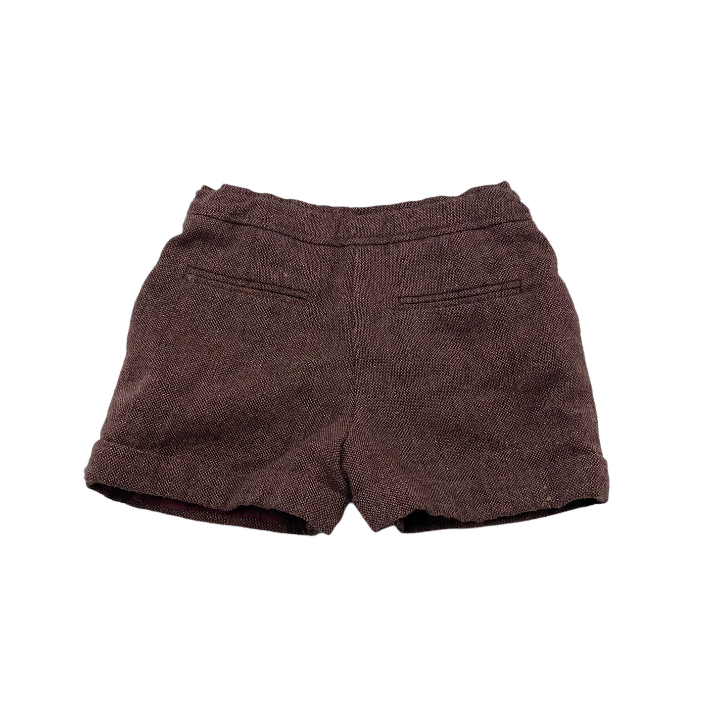 Nutmeg Redish Brown Tweed-style Shorts Age 5