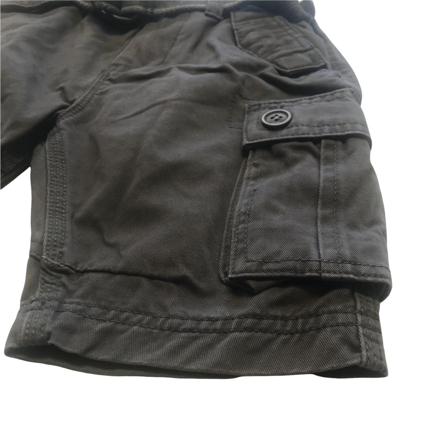 Next Grey Cargo Style Shorts with Belt Age 5
