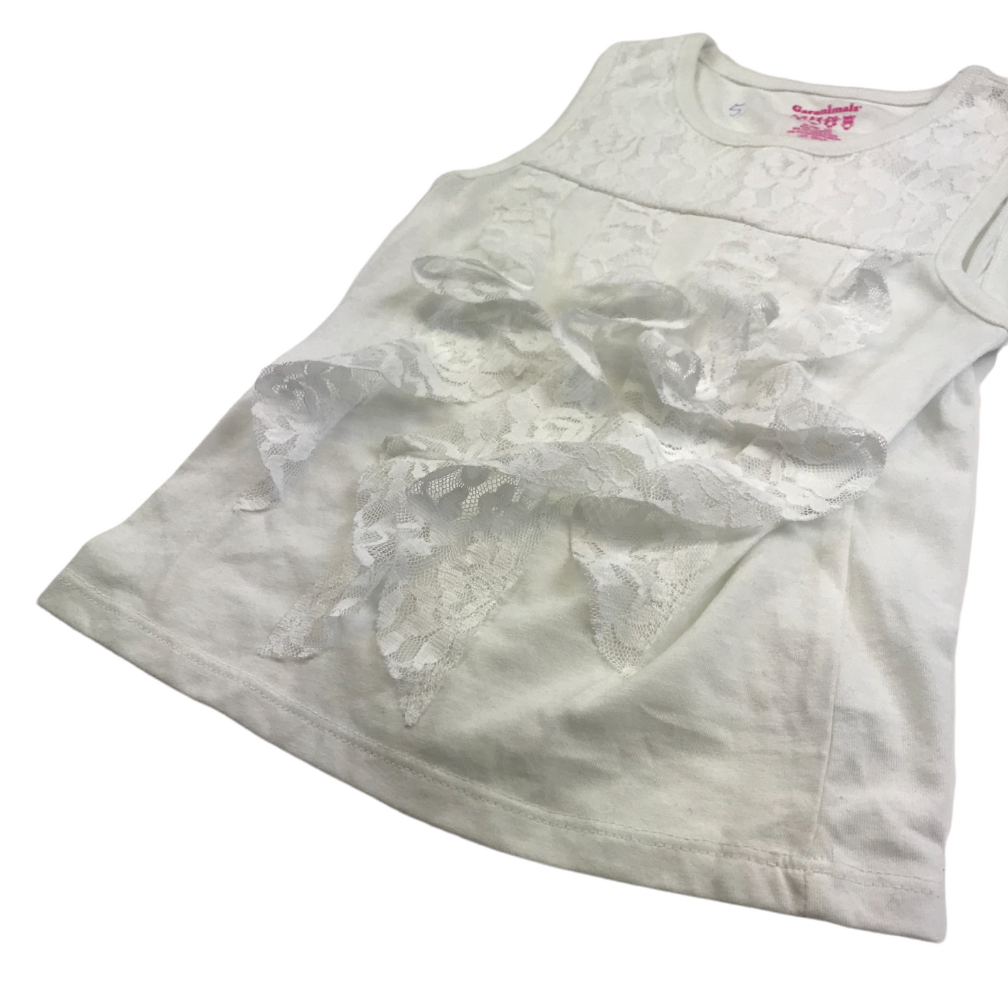 Garanimals White Lace Detailed Top Age 5