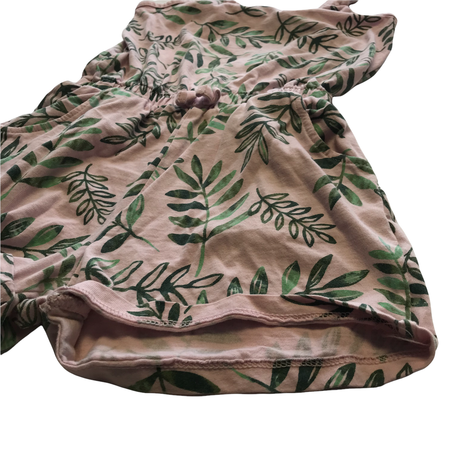 George Light Pink Floral Playsuit Age 5