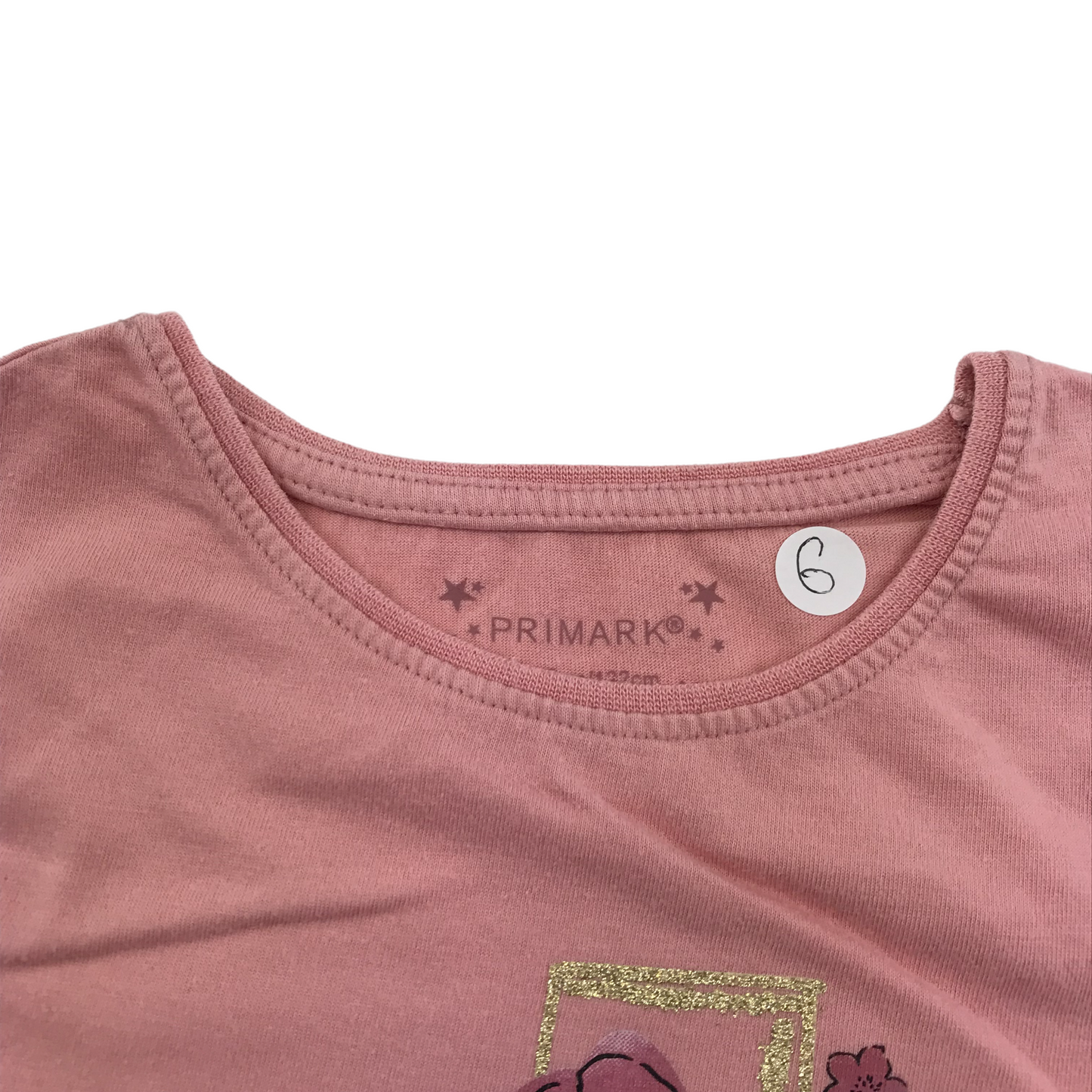 Primark Pink Floral Graphic T-shirt Age 6