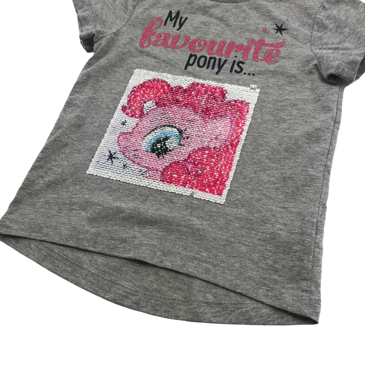 My Little Pony Grey Flip Sequin T-shirt Age 6