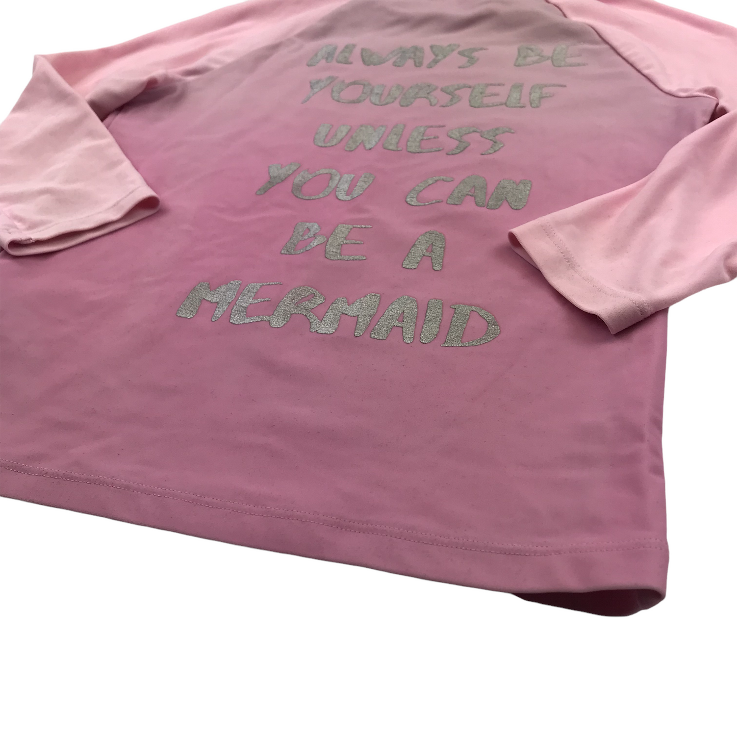 M&S Light Pink Mermaid Swim Top Age 6